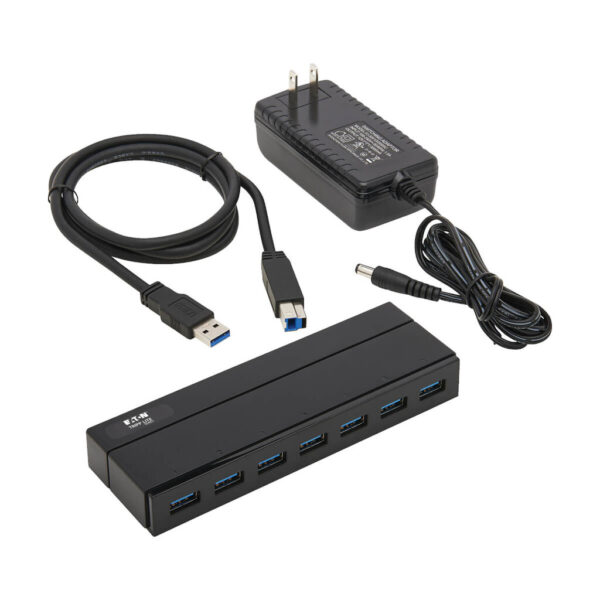 034a3b59417f08a9af141aa427d3e5e5 Tripp Lite series 7-Port USB 3.x (5Gbps) Hub with 1.5A Charging