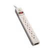 Tripp Lite series Protect It! 6-Outlet Surge Protector, 8 ft. (2.43 m) Cord, 1200 Joules, Tel/Modem Protection, Gray Housing