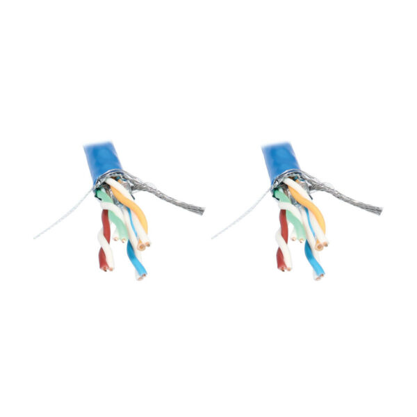 Tripp Lite series Cat8 25G/40G Solid Core S/FTP Bulk Ethernet Cable, CMR Rated, Blue, 1000 ft. (305 m)