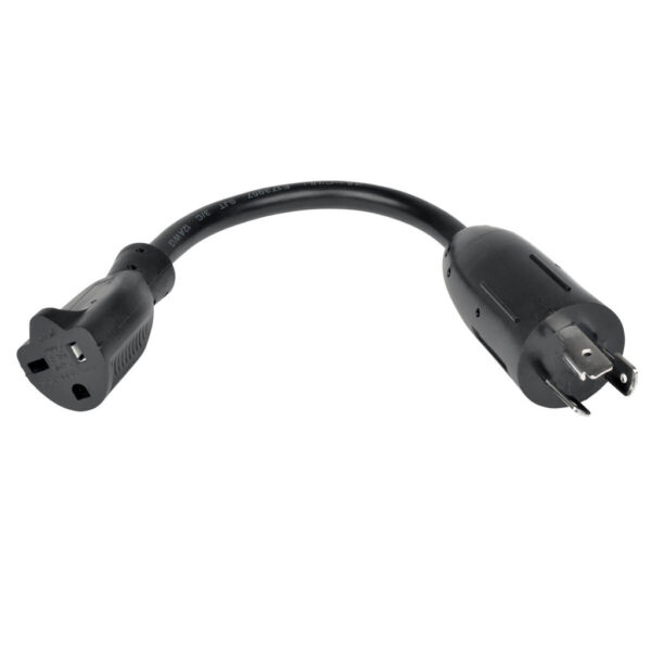 038cad308e455a39fb49dc21646519ac Tripp Lite series Power Cord Adapter, NEMA L5-20P to NEMA 5-20R - Heavy-Duty, 20A, 125V, 12 AWG, 6-in. (15.24 cm), Black