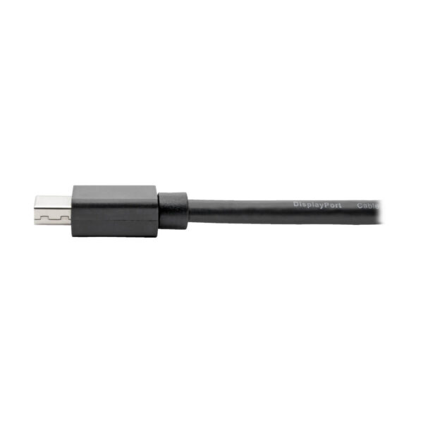 Tripp Lite series Keyspan Mini DisplayPort to DisplayPort Adapter, 4K 60 Hz, Black (M/F), 6-in. (15.24 cm)