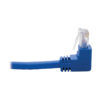 Tripp Lite series Up/Down-Angle Cat6 Gigabit Molded UTP Ethernet Cable (RJ45 Up-Angle M to RJ45 Down-Angle M), Blue, 5 ft. (1.52 m) - N204-005-BL-UD