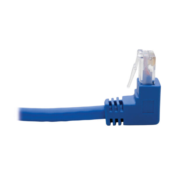 Tripp Lite series Up/Down-Angle Cat6 Gigabit Molded UTP Ethernet Cable (RJ45 Up-Angle M to RJ45 Down-Angle M), Blue, 5 ft. (1.52 m) - N204-005-BL-UD