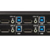 Tripp Lite series 16-Port DisplayPort/USB KVM Switch with Audio/Video and USB Peripheral Sharing, 4K 60 Hz, 1U Rack-Mount, TAA