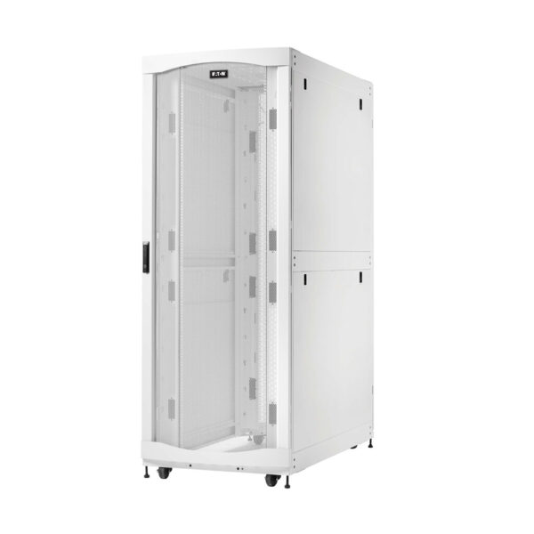 Eaton SmartRack 45U Extra-Deep Extra-Wide Heavy-Duty Rack Enclosure Cabinet for AI Servers, White
