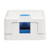 Tripp Lite series Surface-Mount Box for Keystone Jack - 1 Port, White, TAA