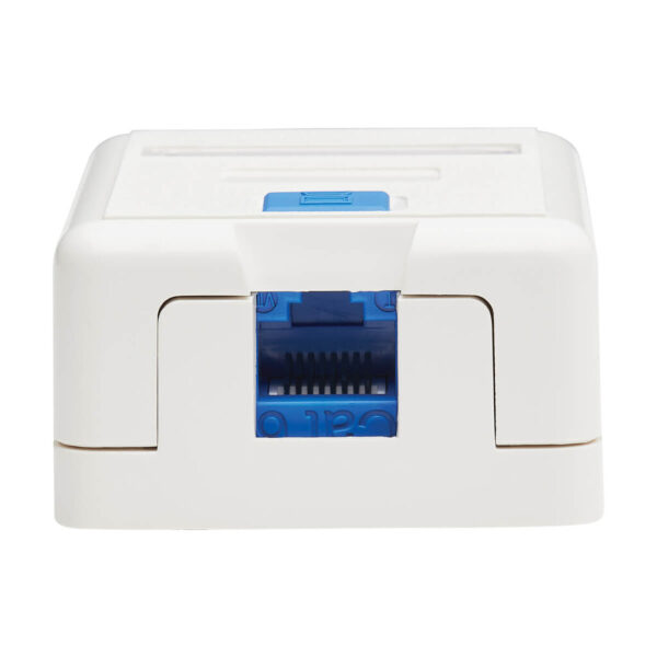 Tripp Lite series Surface-Mount Box for Keystone Jack - 1 Port, White, TAA