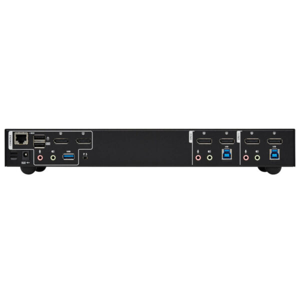 Tripp Lite series 2-Port DisplayPort Dual-Display KVM Switch - 4K 60 Hz, USB 3.2 Gen 1, HDCP 2.2, USB Sharing, TAA
