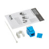 040de2d85751f0a92291a9f2aec49a9e-1 Tripp Lite series Cat6a Keystone Jacks, 10 Pack - 4PPoE Compliant, 110/Krone, 568A/B, RJ45 Ethernet, Blue, TAA