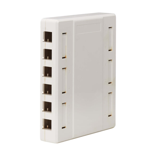 0436a2413e8df017c77c6f87e1e9be88 Tripp Lite series Surface-Mount Box for Keystone Jacks - 12 Ports, White, TAA