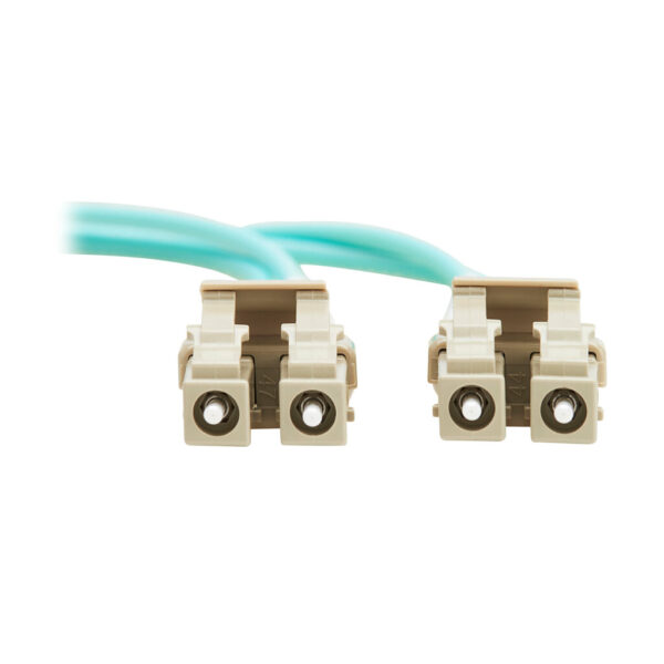 Tripp Lite series 10Gb Duplex Multimode 50/125 OM3 OFNP Fiber Patch Cable (LC/LC) - Aqua, 7 m (23 ft.), TAA