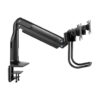 046c4bf033ec630639e363558e47eafd Tripp Lite series Safe-IT Precision-Placement Dual-Display Desk Clamp or Grommet with Antimicrobial Tape for 17” to 35” Displays, USB Ports