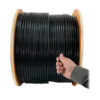 04859bbfdd7d50e3481e77525932c5e8 Tripp Lite series Cat5e 350 MHz Solid Core (UTP) PVC Bulk Ethernet Cable - Black, 1000 ft. (304.8 m), TAA