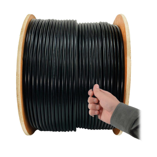 04859bbfdd7d50e3481e77525932c5e8 Tripp Lite series Cat5e 350 MHz Solid Core (UTP) PVC Bulk Ethernet Cable - Black, 1000 ft. (304.8 m), TAA