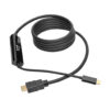 Tripp Lite series USB-C to HDMI Active Adapter Cable (M/M), 4K, Black, 6 ft. (1.8 m)