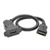 0492e7cb4aef45c1600d87e6e93550d5 Tripp Lite series High-Speed HDMI with Ethernet All-in-One Keystone/Panel Mount Coupler Cable (F/F), Angled Connector, 1 ft. (0.31 m)