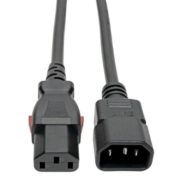 Tripp Lite series Power Extension Cord, Locking C13 to C14 PDU Style - 10A, 250V, 18 AWG, 3 ft. (0.91 m)