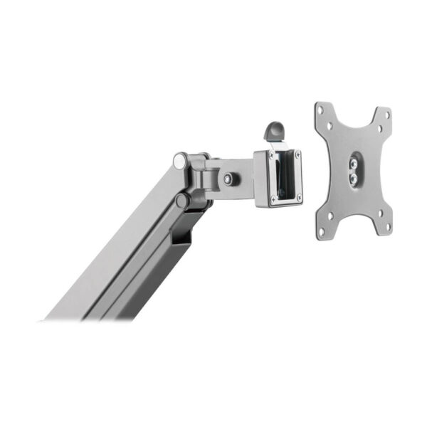 Tripp Lite series Single-Display Gas Spring-Arm Desktop Clamp or Grommet for 13” to 34” Displays - USB and Audio Ports, Aluminum