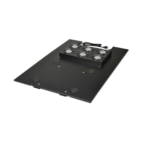 Tripp Lite series SmartRack Roof-Mounted Fan Panel for Deep and Wide Rack Enclosure Cabinets - 6 120V Fans, 630 CFM, 5-15P Plug