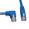 04bb07089e181749caf6149839b11cee-1 Tripp Lite series Left-Angle Cat6 Gigabit Molded UTP Ethernet Cable (RJ45 Left-Angle M to RJ45 M), Blue, 5 ft. (1.52 m)