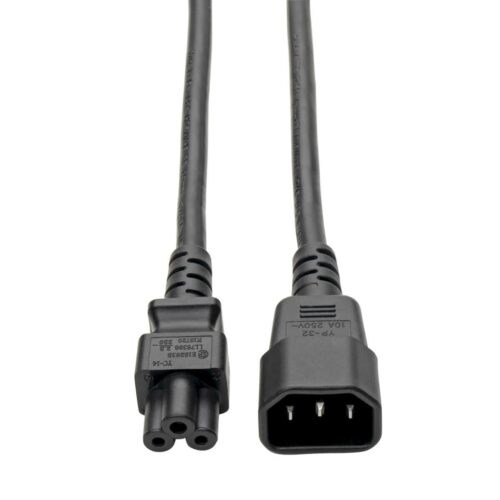 Tripp Lite series Laptop Power Adapter Cord, C14 to C5 Adapter - 7A/125V or 2.5A/250V, 18 AWG, 6 ft. (1.83 m), Black