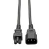 Tripp Lite series Laptop Power Adapter Cord, C14 to C5 Adapter - 7A/125V or 2.5A/250V, 18 AWG, 6 in., Black
