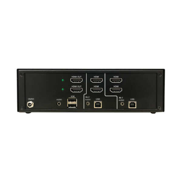 04edf1f751b49c2b4e481563f52a2962 Secure KVM Switch, 2-Port, Dual Head, HDMI to HDMI, 4K, NIAP PP4.0, Audio, TAA