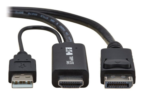 Tripp Lite series HDMI to DisplayPort Active Adapter Cable (M/M) - 4K 60 Hz, USB Power, Black, 1 m (3.3 ft.) - P567-01M-4K6
