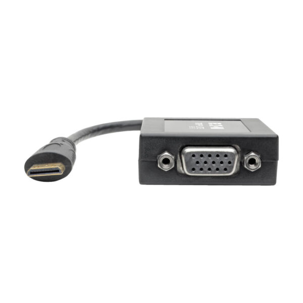 Tripp Lite series Mini HDMI to VGA Adapter Video Converter, (M/F), 6-in. (15.24 cm), TAA