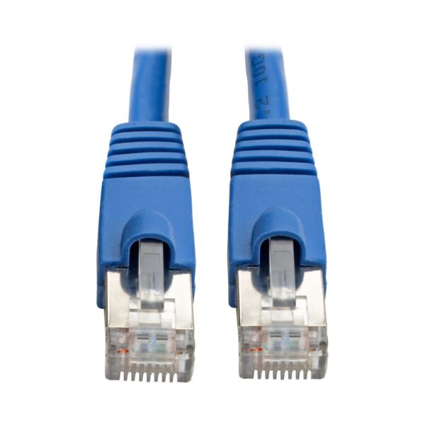 Tripp Lite series Cat6a 10G Snagless Shielded STP Ethernet Cable (RJ45 M/M), PoE, Blue, 35 ft. (10.67 m)