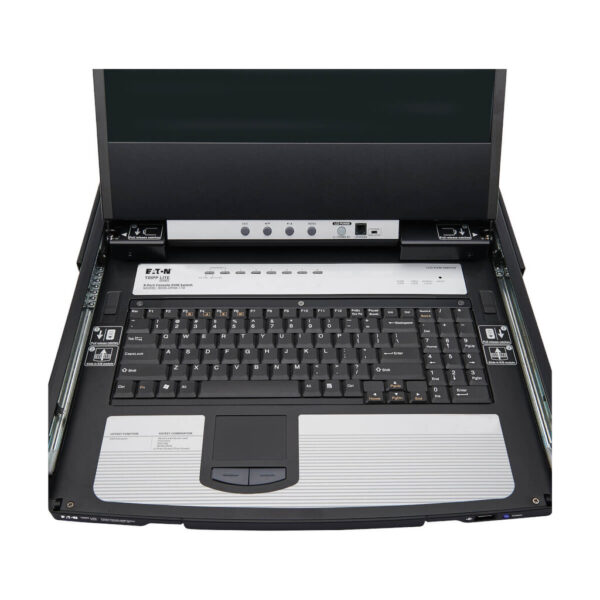 Tripp Lite series 8-Port NetDirector DisplayPort KVM Switch Console with 17 in. LCD, Dual Rail, 1U Rack-Mount, TAA