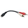 0568896f80dd14ac48f73154763b7e41 Tripp Lite series 3.5 mm Mini Stereo to RCA Audio Y Splitter Adapter Cable (F/2xM), 6 in. (15.2 cm)