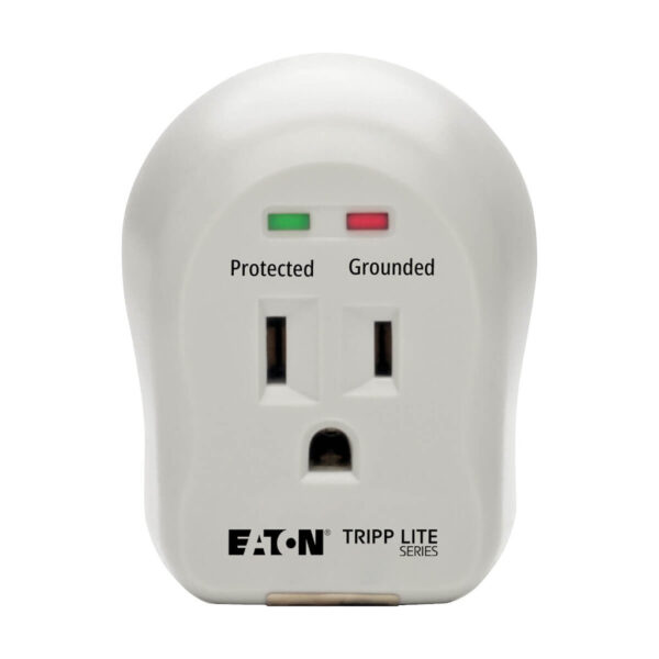05b36e3c511b3dc855339a805696c011 Tripp Lite series 1-Outlet Personal Surge Protector, Direct Plug-In, 735 Joules, 2 Diagnostic LEDs