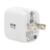Tripp Lite series Compact USB-C Wall Charger with USB-C to Lightning Cable - 18W PD Charging, GaN Technology, White