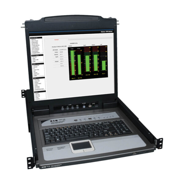 Tripp Lite series NetDirector 8-Port 1U Rack-Mount Console KVM Switch with 19-in. LCD + 8 PS2/USB Combo Cables