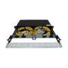 Tripp Lite series Preloaded Fiber Panel, 1U - 2x (24F MTP/MPO-APC to 12x LC Duplex F/M) 24F Trunk Cables, OS2 Singlemode, 20 m (65.6 ft.)