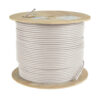 Tripp Lite series Cat5e 350 MHz Solid Core Plenum-Rated (UTP) PVC Bulk Ethernet Cable - White, 1000 ft. (304.8 m), TAA