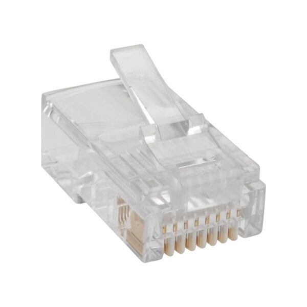 Tripp Lite series RJ45 Modular Connector for Round Stranded UTP Conductor 4-Pair Cat5e, 100 Pack