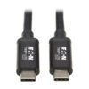 Tripp Lite series Thunderbolt 3 Passive Cable (M/M) - 20 Gbps, 5A 100W Power Delivery, 4K/60 Hz, 2M (6.56 ft.), Black