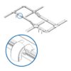 06322d2bc907af227bb20cc980990dda Tripp Lite series Toolless Movable Waterfall Adapter Kit for Fiber Routing System, 130 mm