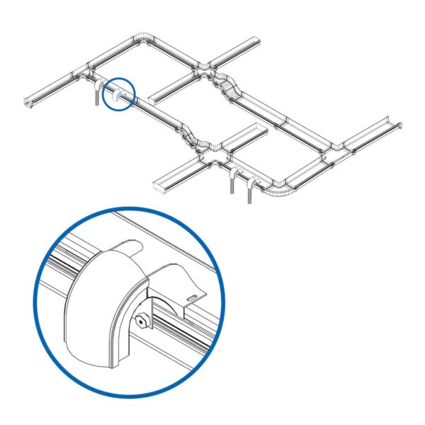 06322d2bc907af227bb20cc980990dda Tripp Lite series Toolless Movable Waterfall Adapter Kit for Fiber Routing System, 130 mm
