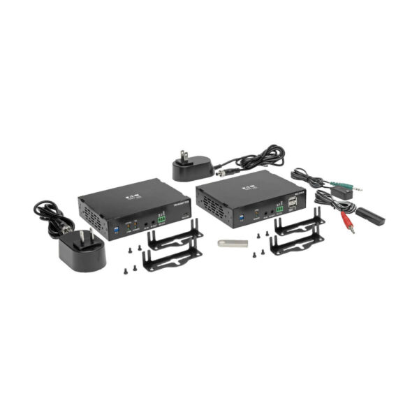 Tripp Lite series DisplayPort over Fiber Extender Kit, Transmitter/Receiver, 4K, 4:4:4, Singlemode LC, Up to 6.2 mi., TAA