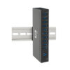Tripp Lite series 10-Port Industrial-Grade USB 3.x (5Gbps) Hub - 20 kV ESD Immunity, Metal Housing, Mountable