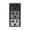 Tripp Lite series 5.7kW 3-Phase Local Metered PDU, 208/120V Outlets (21 5-15/20R, 6 L6-20R), L21-20P, 6 ft. (1.83 m) Cord, 0U Vertical, TAA