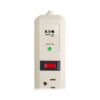 Tripp Lite series Protect It! 7-Outlet Surge Protector, 4 ft. (1.22 m) Cord, 1080 Joules, 1 Diagnostic LED, Light Gray Housing - TLP74R