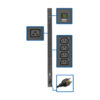 06bb03f858639c6e4983ff83bf863623 Tripp Lite series 3.7kW 208/230V Single-Phase Local Metered PDU - 16 C13 & 4 C19 Outlets, C20/L6-20P Input, 10-ft. (3.05 m) Cord, 40 in. 0U Rack