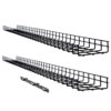 Tripp Lite series Wire Mesh Cable Tray - 150 x 50 x 1500 mm (6 in. x 2 in. x 5 ft.), 2-Pack