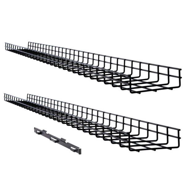 Tripp Lite series Wire Mesh Cable Tray - 150 x 50 x 1500 mm (6 in. x 2 in. x 5 ft.), 2-Pack