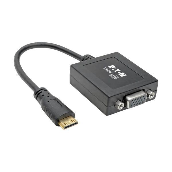 Tripp Lite series Mini HDMI to VGA Adapter Video Converter, (M/F), 6-in. (15.24 cm), TAA