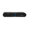 Tripp Lite series USB-C Multiport Adapter - 4K HDMI, USB 3.x (5Gbps) Hub Port, Self-Storing Cable, 100W PD Charging, Black